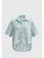 Roselyne - Blouse fleurie translucide