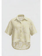 Roselyne - Blouse fleurie translucide