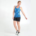 Nelly - Short long à taille haute avec poches - Longueur 6 pouces noir