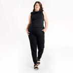 Scarlette - Combinaison une pièce transformable sans manches avec col surdimensionné