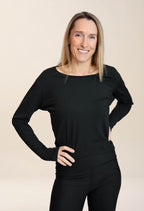 Alizé - Long-sleeved sweater with sheer back