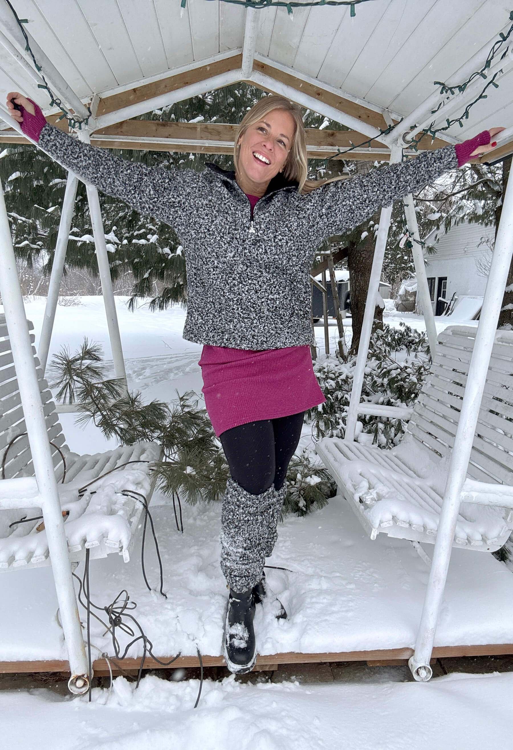 Charlie - Long-sleeved bouclé sweater with zip