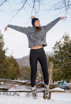 Charlie - Long-sleeved bouclé sweater with zip