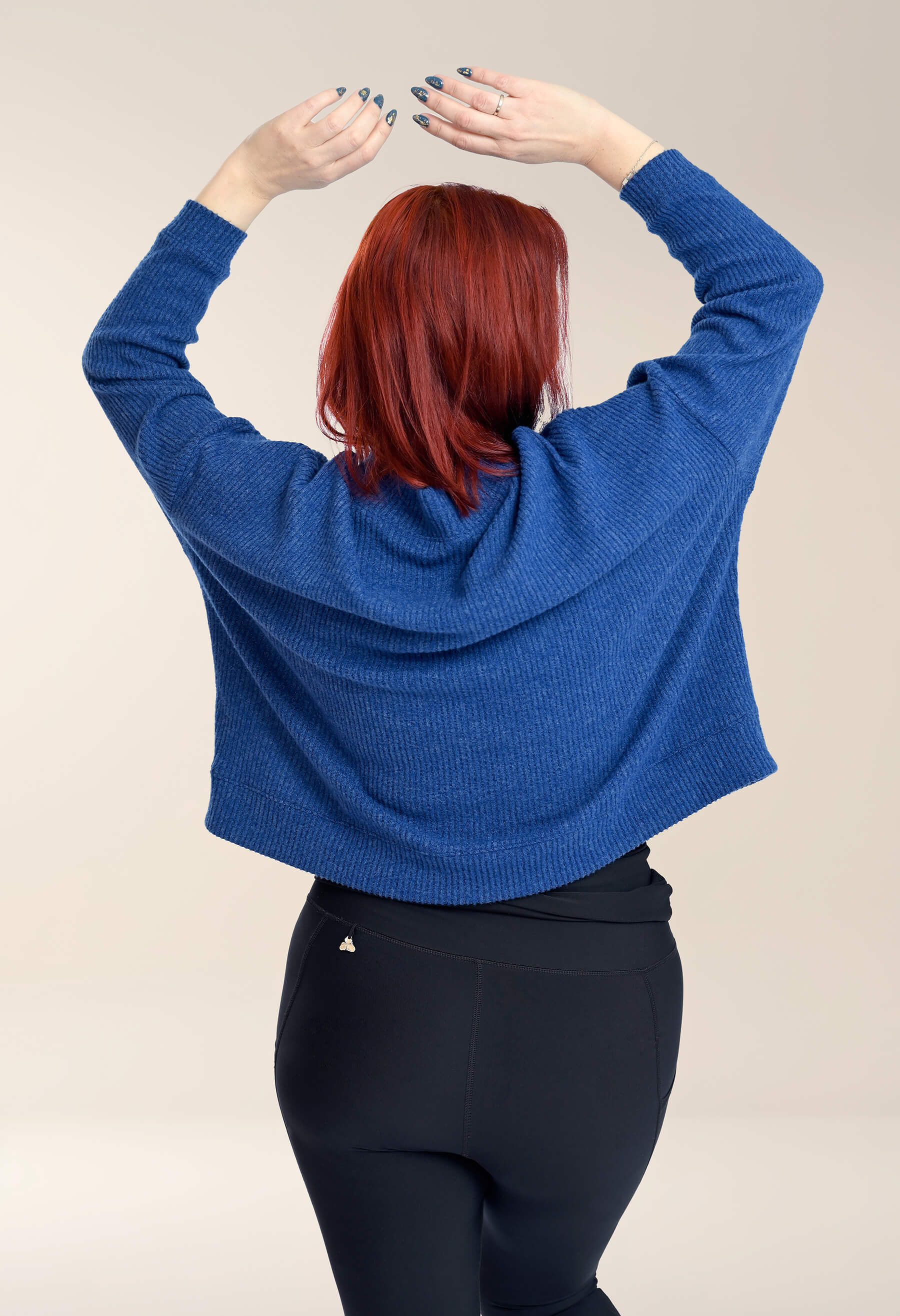 Danie - Chandail ample à manches longues et col montant