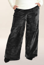 Kelly - Wide-leg fluid velvet trousers