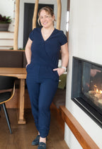 Maéva - One-piece jumpsuit with wrap neckline