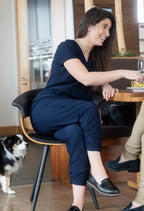 Maéva - One-piece jumpsuit with wrap neckline