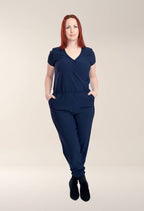 Maéva - One-piece jumpsuit with wrap neckline