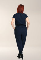 Maéva - One-piece jumpsuit with wrap neckline