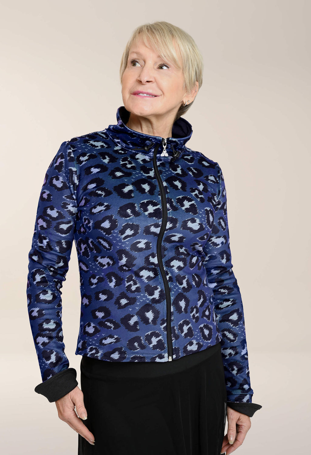 Maria - Jacket with feline pattern