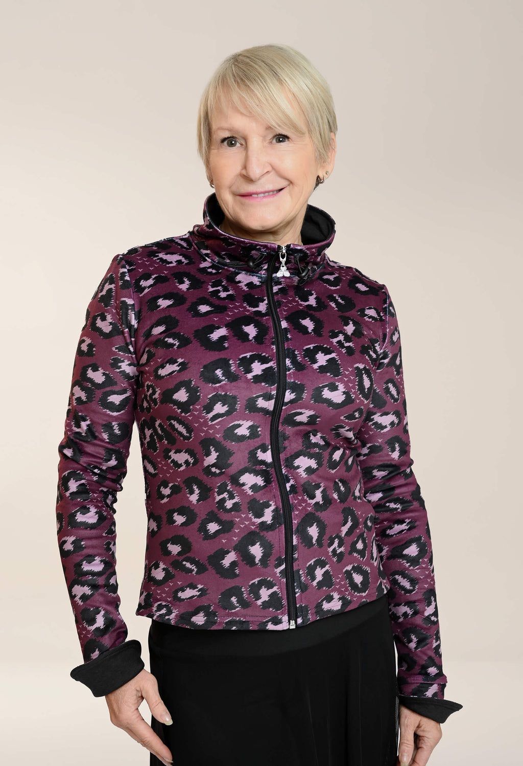 Maria - Jacket with feline pattern