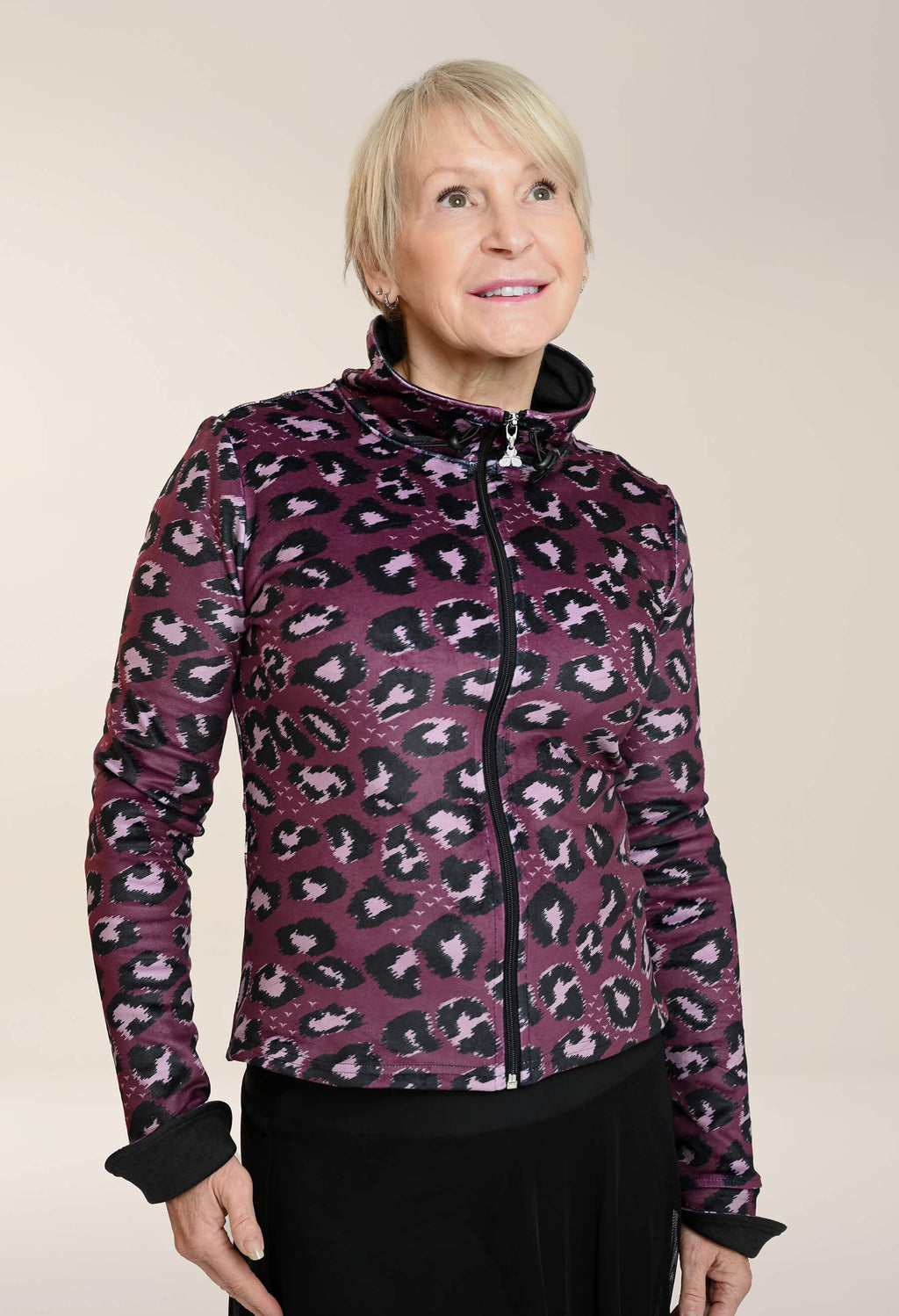 Maria - Jacket with feline pattern