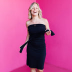 Robe Marie-Soleil noir: une création québécoise signée KSL