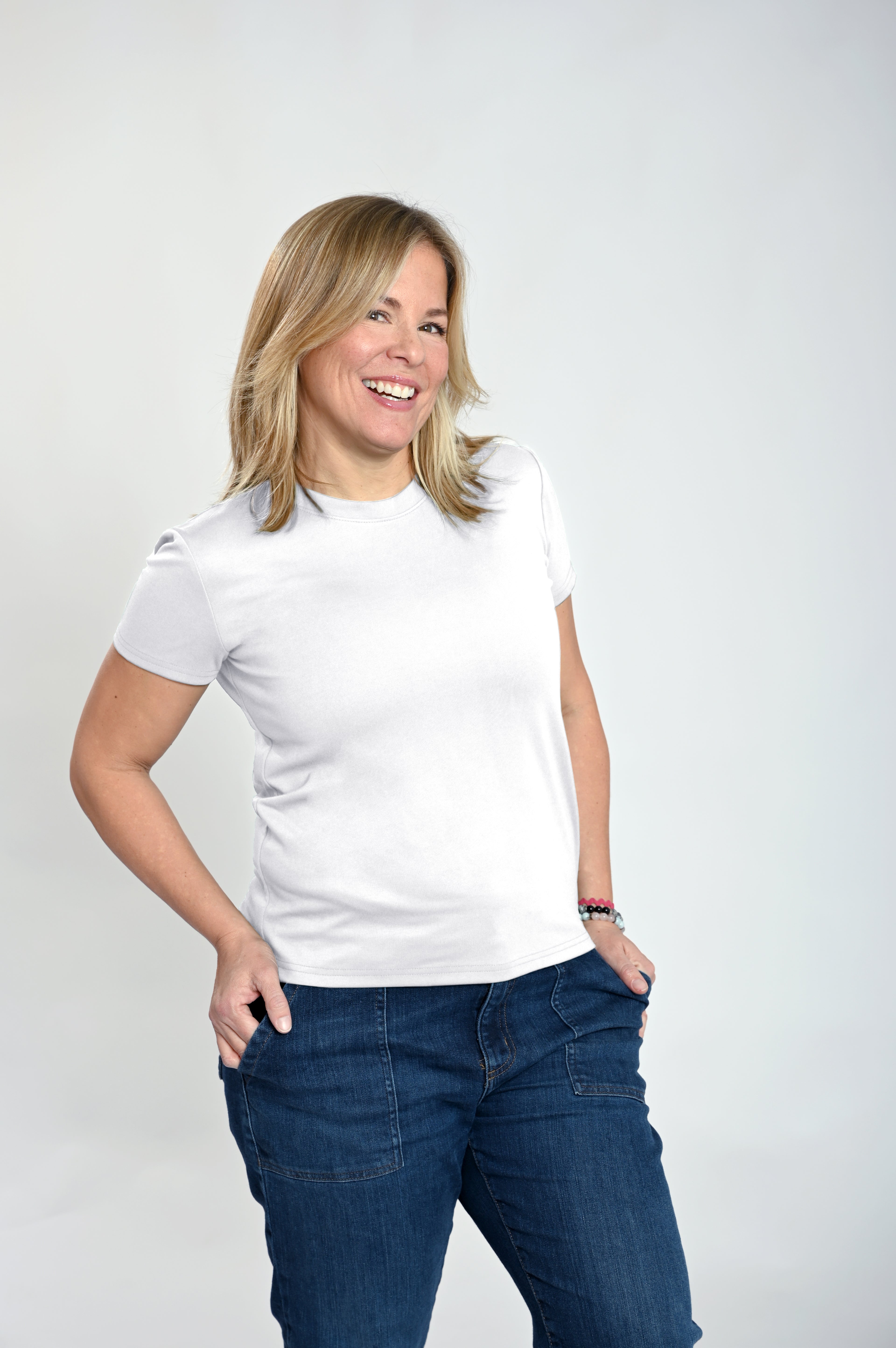 Nadia - Short-sleeved sweater in PDR