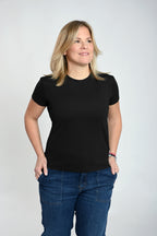 Nadia - Short-sleeved sweater in PDR