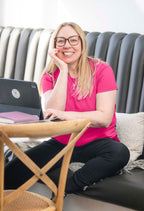 Nadia - Short-sleeved sweater in PDR