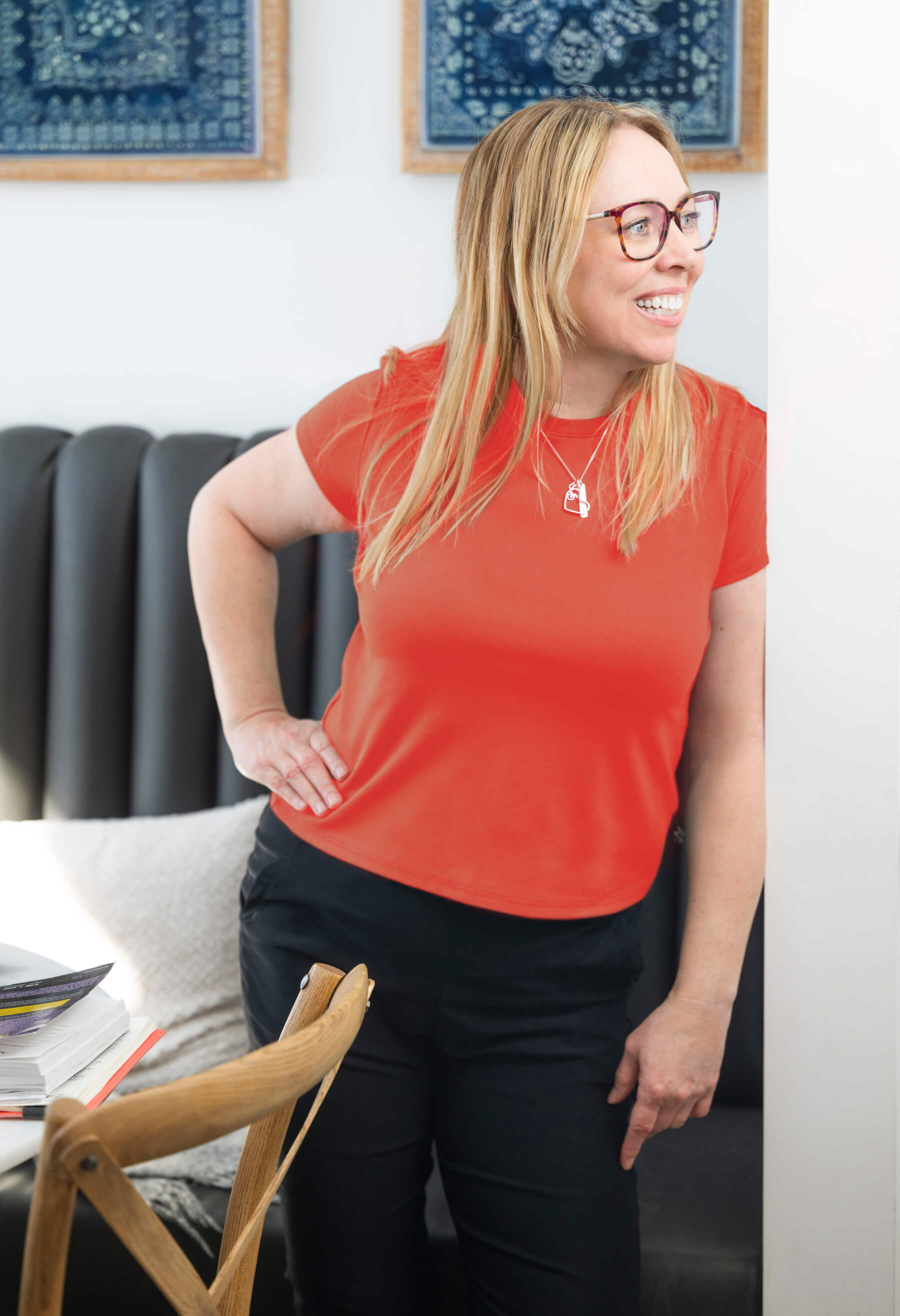 Nadia - Short-sleeved sweater in PDR