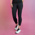 Phoebe - Legging ⅞ à taille haute avec poches noir