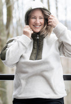 Nita - Fleece coat with hood