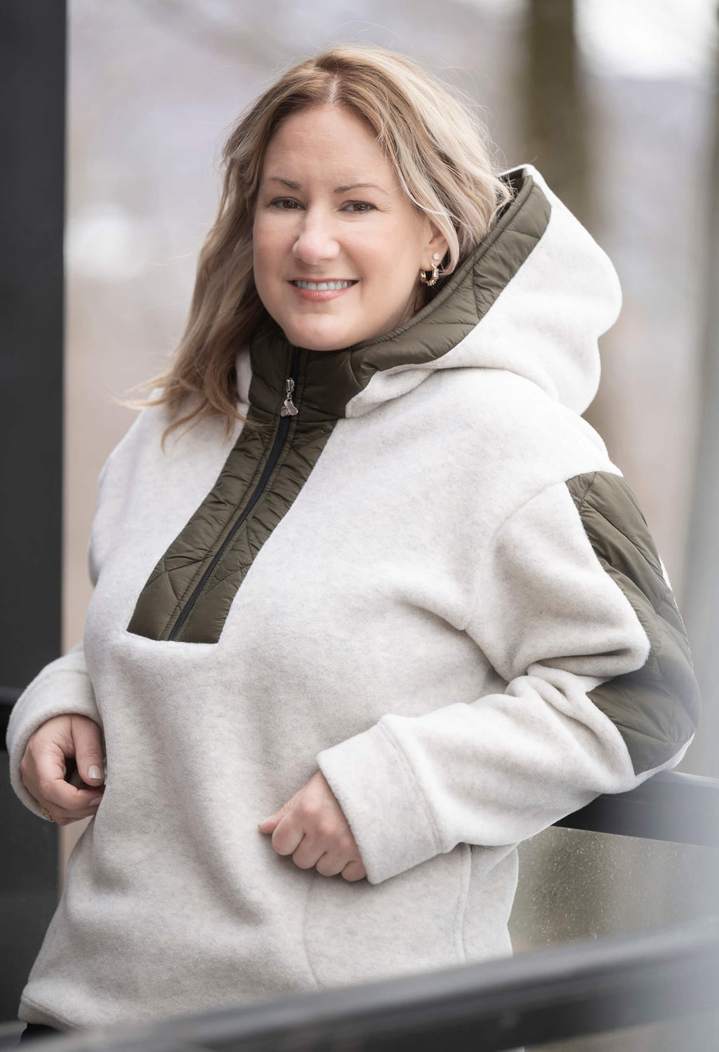 Nita - Fleece coat with hood