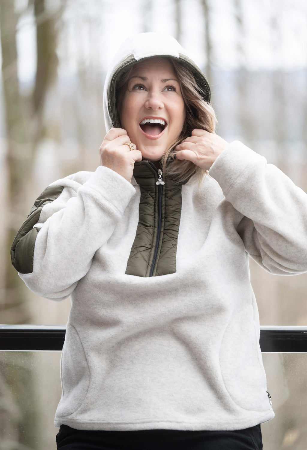 Nita - Fleece coat with hood