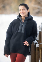 Nita - Fleece coat with hood