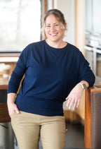 Rose-Marie - Flowy, loose-fitting sweater with dolman sleeves