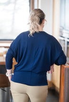 Rose-Marie - Flowy, loose-fitting sweater with dolman sleeves