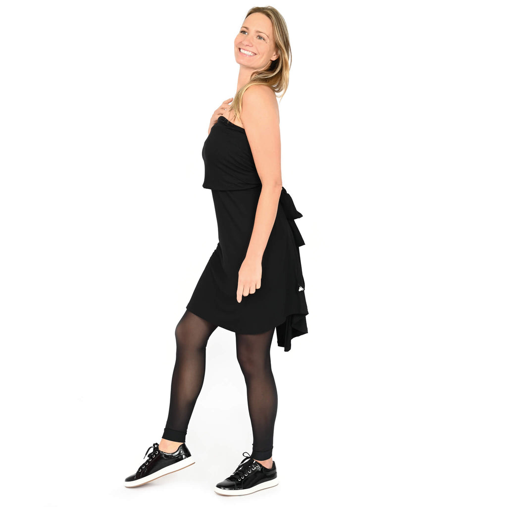 Cape à capuche transformable en bambou - Noire ou marine