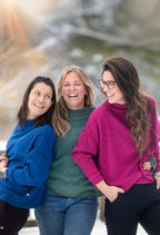 Danie - Chandail ample à manches longues et col montant