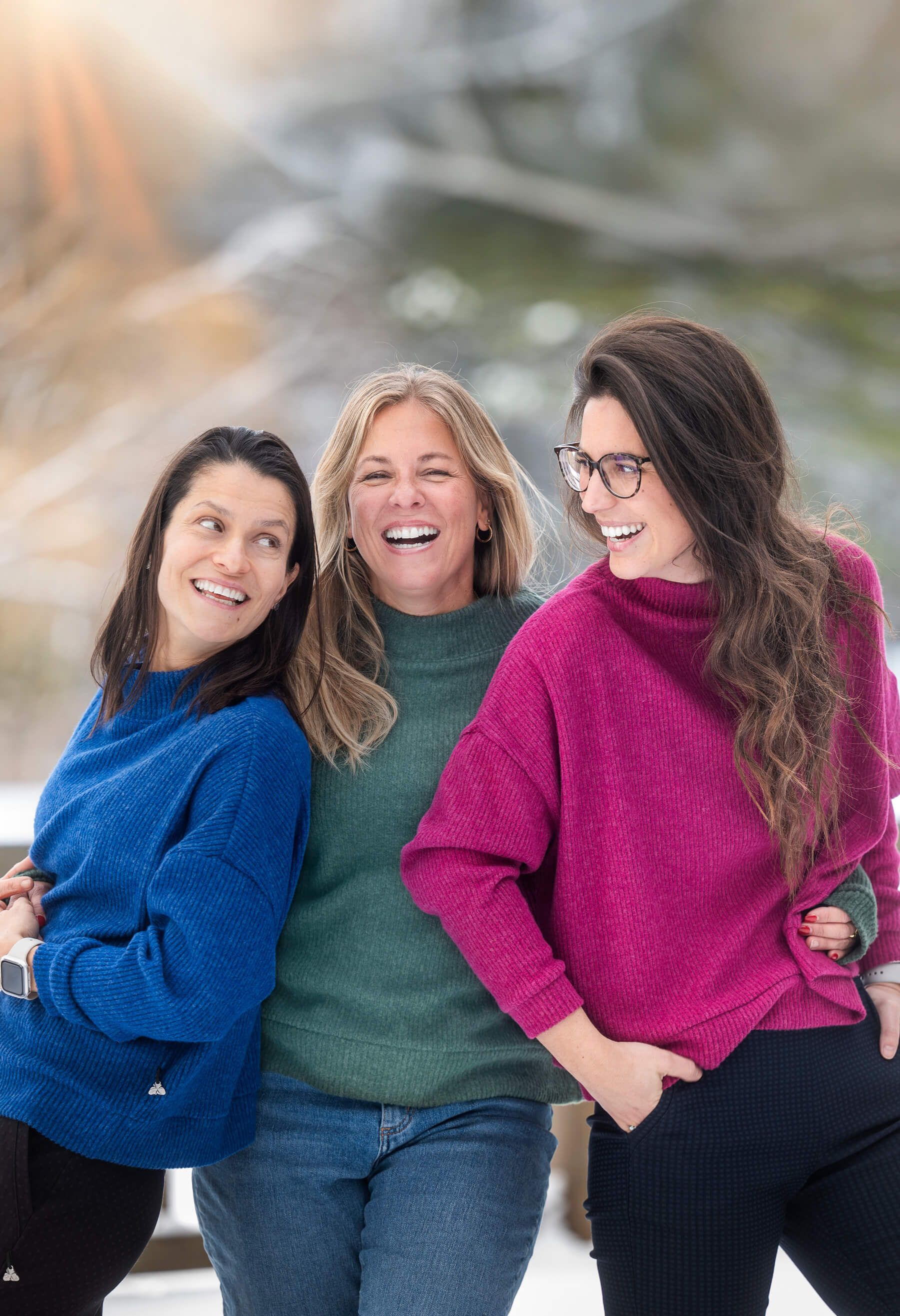 Danie - Chandail ample à manches longues et col montant