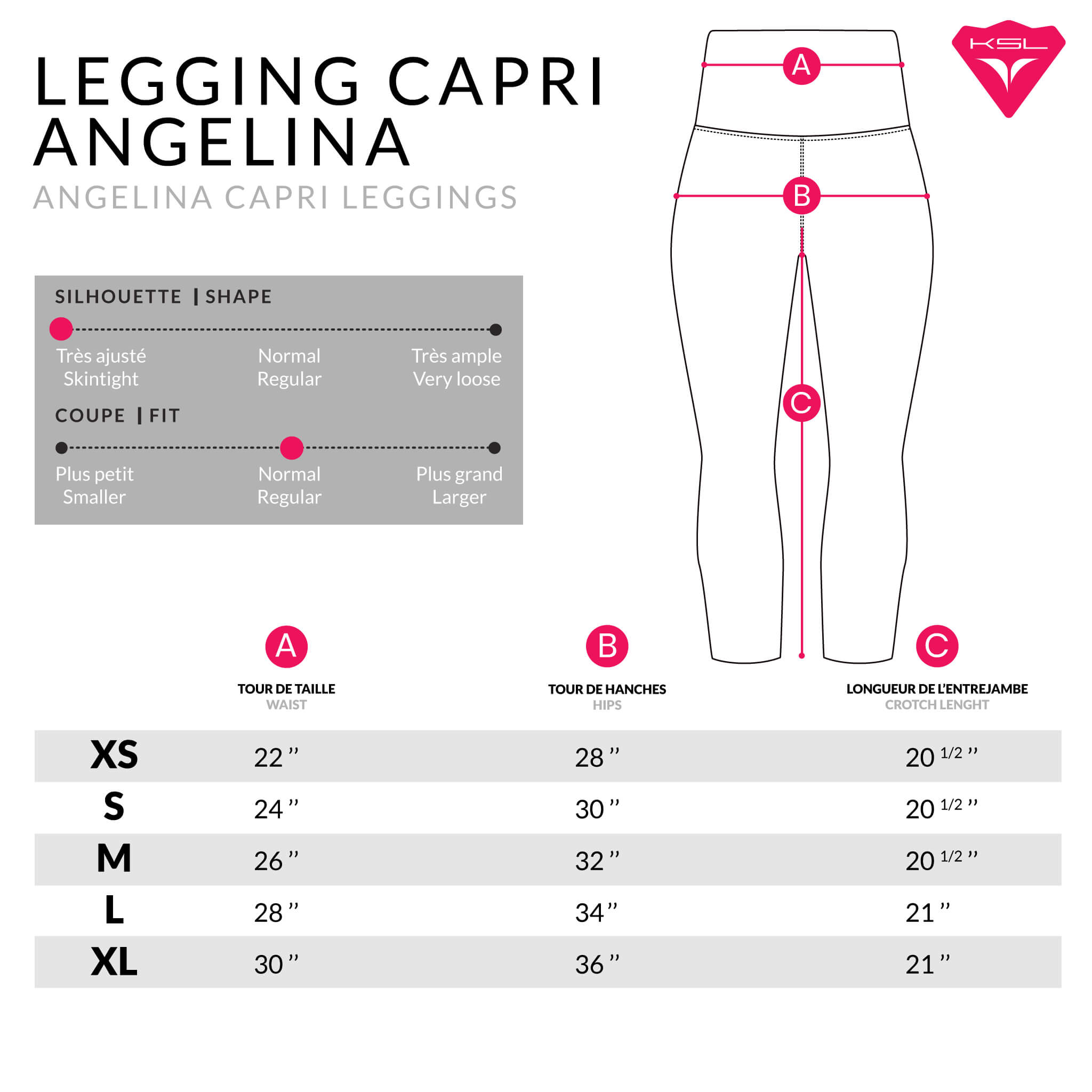 Angelina Capri Leggings