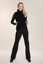 Lolia - Bi-material sleeveless jacket