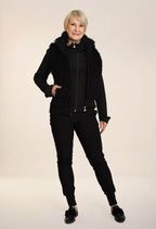 Lolia - Bi-material sleeveless jacket