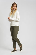 Léna - Chandail côtelé à col montant