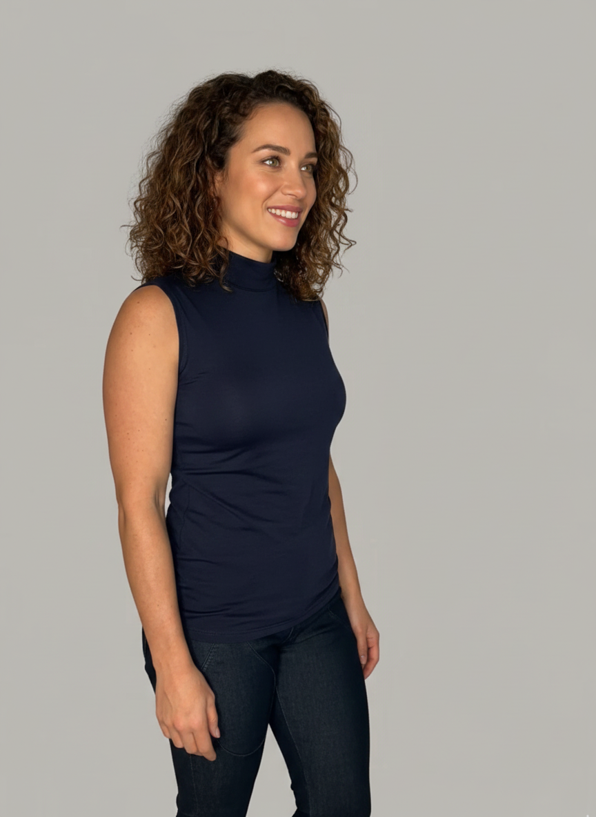 Camille - Chandail sans manche ultra doux en bambou